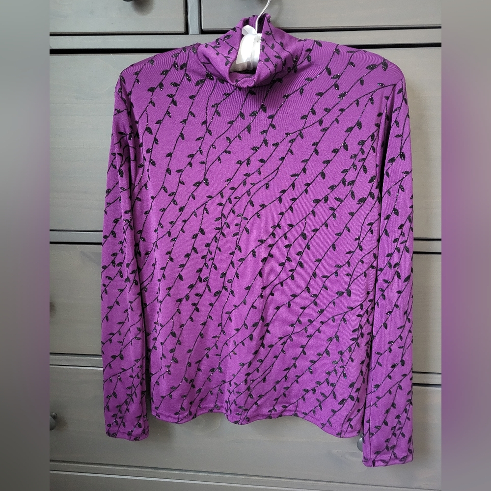 1849 AUTHENTIC RANCHWEAR - Vintage Western Equestrian Purple Top Size S